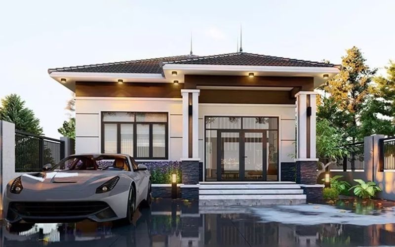 nhà đẹp 1 tầng