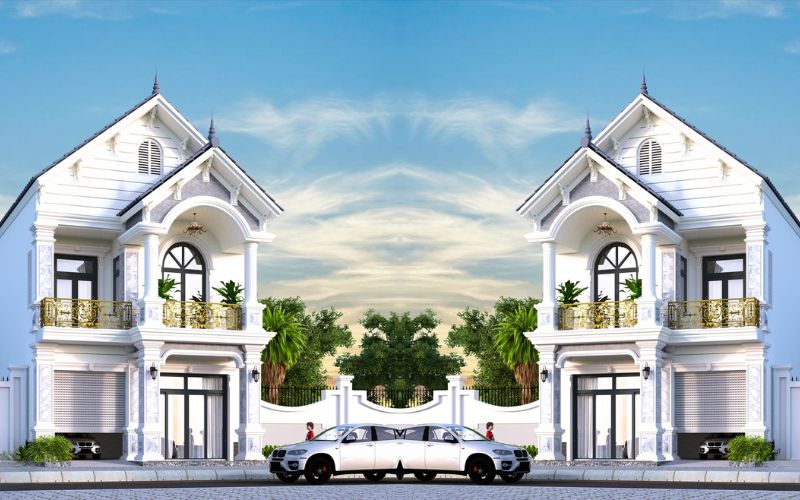 nhà phố 2 tầng
