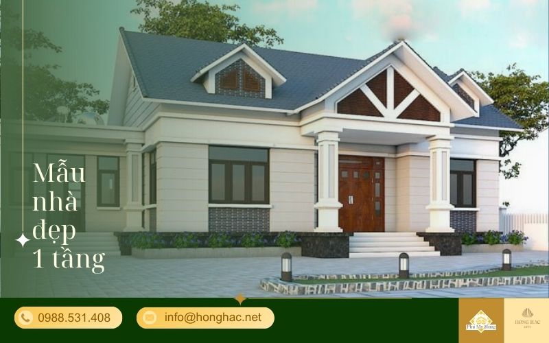 nhà đẹp 1 tầng